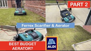 Ferrex Scarifier amp Aerator Review PART 2  Scarifier  Aldi [upl. by Bodrogi]