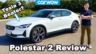 Polestar 2 EV review  see where it beats the Tesla Model 3 [upl. by Lyudmila]