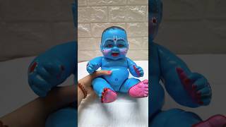 Part 1🩵 Gopala 😍 making with old doll ✨diy acrylicpainting youtubeshorts viralvideo shorts [upl. by Omolhs580]