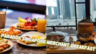 Buffet Breakfast In Paradox Singapore Merchant Court at Clarke Quay Hotel 🇸🇬 [upl. by Lafleur]