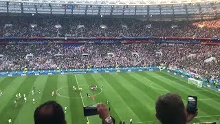 ALEMANIA 01 MÉXICO TODO EL ESTADIO LUZHNIKI CANTA quotCIELITO LINDOquot [upl. by Gnoix]