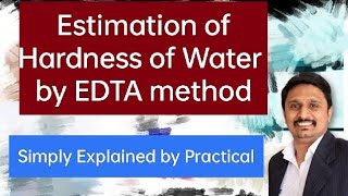 Estimation of Hardness of water by EDTA Titration [upl. by Airahcaz]