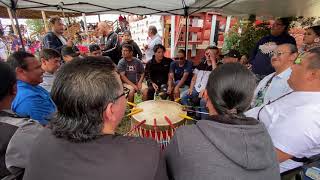 Northern Cree flag amp victory song  Alexis pow wow 2021 [upl. by Terrill]