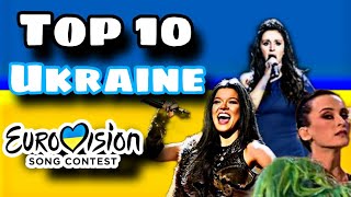 Eurovision Top 10 Entries From Ukraine 🇺🇦  NickNikos [upl. by Henrik]