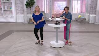 Clarks Leather Wedge Sandals  Maritsa Janna on QVC [upl. by Dercy]