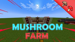 How To Build A Quick And Easy Automatic Mushroom Farm In Minecraft 120  AzetplayZ minecraft [upl. by Ellehcrad]