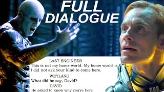 Deleted Engineer Dialogue FULLY TRANSLATED from the Script of Prometheus [upl. by Apgar]