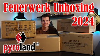 Silvester Feuerwerk Unboxing 2024  Pyroland FULL HD [upl. by Ahpla]