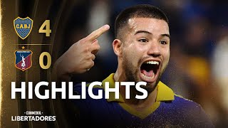 BOCA JUNIORS vs MONAGAS  HIGHLIGHTS  CONMEBOL LIBERTADORES 2023 [upl. by Idolah]