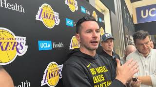 JJ Redick Gives Lakers Injury Update PLUS Talks Dalton Knecht [upl. by Alauqahs]