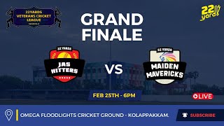 22 Yards veteran cricket league  Finals  Maiden Mavericks vs Jas Hitters [upl. by Iel]