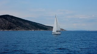 Saronic Gulf Sailing Angistri to Poros Greece [upl. by Addiego632]