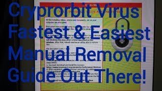 Fastest Way to Remove Cryptorbit amp Cryptolocker quotYOUR PERSONAL FILES ARE ENCRYPTEDquot [upl. by Daffy]