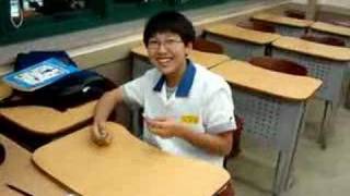 Pencil tapping by a Korean student [upl. by Gorges]