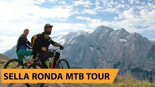 ITALIË SELLA RONDA  Mountainbike MTB TOUR [upl. by Annayhs]