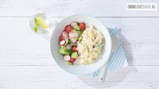 Risotto met courgette en bleekselderij  CookLoveShare [upl. by Merl]