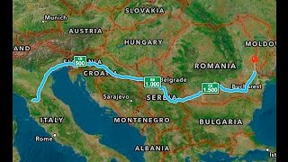 Driving through Europe  from Italy to Romania [upl. by Nhepets799]