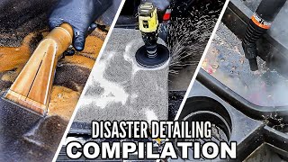 NASTIEST Car Interior Deep Cleaning Ever Disaster Car Detailing Compilation [upl. by Gaivn112]