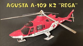 Helicopter Agusta A109 K2 quotRegaquot Paper Model  Papercraft Helicopter  DIY Paper Helicopter Agusta [upl. by Ativahs128]