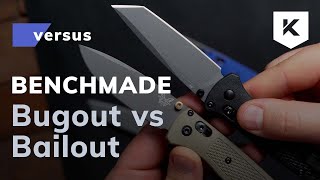 Benchmade Bugout vs Bailout What are the differences [upl. by Proud]