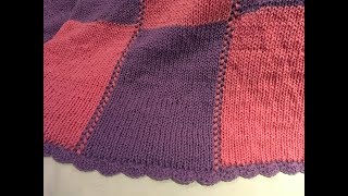 Tutorial knitting blanket circular knittingmachinedeken breien rondbreimolen Part 2 [upl. by Noah]