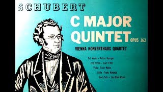 Schubert  Vienna Konzerthaus Quartet 1950 Quintet in C major D 956  Op posth 163 [upl. by Urania]