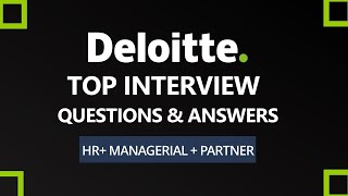 Deloitte Interview Questions and Answers 2024  Deloitte Interview Process  HR MR [upl. by Amoreta]