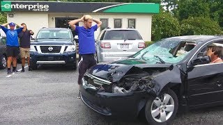 Returning Destroyed Rental Cars Prank [upl. by Kcinnay]