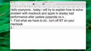 Apple TV  Airplay problem Yosemite OS X SOLVED [upl. by Gnoh898]