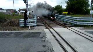 RHDR Romney Hythe and Dymchurch Railway lineside No8 Hurricane on a NON Stop through Dymchurch [upl. by Fortunio815]