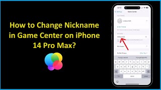 How to Change Nickname in Game Center on iPhone 14 Pro Max [upl. by Etiam]