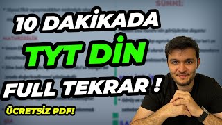 10 DAKİKADA TYT DİN FULL TEKRAR🔥  ÜCRETSİZ PDF [upl. by Nitsej151]