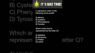 Amino acids one letter code quiz  3 [upl. by Eva]