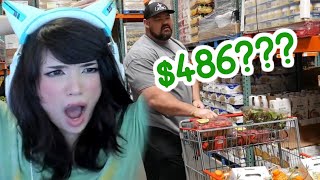 Emiru reacts to Brian Shaws COSTCO FOOD SHOPPING TRIP [upl. by Minier]