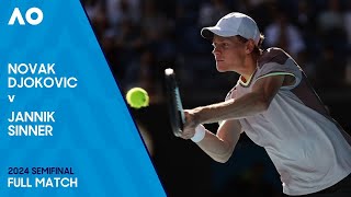 Novak Djokovic v Jannik Sinner Full Match  Australian Open 2024 Semifinal [upl. by Trevorr909]