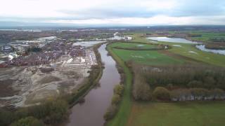 Castleford Rivers from the air [upl. by Aerdnaeel944]