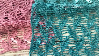 Lacy Leaves Scarf Crochet Video Tutorial How to Crochet Lacy Scarf [upl. by Lebatsirc903]