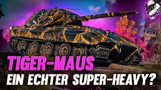 FeiertagsOps Premium Panzer TIGERMAUS ein echter SuperHeavy WoT  Gameplay  Deutsch [upl. by Millda507]