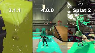 Splatoon 3  Sloshing Machine Nerf Comparison 400 Update [upl. by Ahsieuqal]