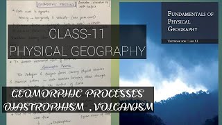 Geomorphic Processes  EXOGENIC AND ENDOGENIC FORCES  DIASTROPHISM AND VOLCANISM [upl. by Inaliel643]