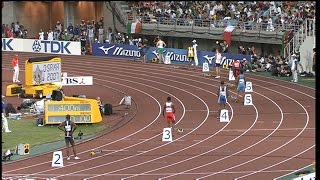 Mens 400m semifinals  Osaka 2007  50 fps [upl. by Onidranreb]