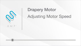 Drapery Motor  Adjusting Motor Speed [upl. by Nobie403]