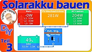 144 kWh Solarakku selber bauen Hausanschluss ESS Endmontage und Inbetriebnahme Teil 3  IngosTipps [upl. by Htiderem]