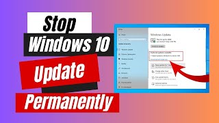 How to Stop Windows 10 Update Permanently  Disable Auto Updates  Turn Off Automatic Updates [upl. by Daub]