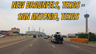 New Braunfels Texas to San Antonio Texas Drive with me on a Texas highway [upl. by Nnair]