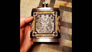 The Elessar  Handtooled and Painted Leather Flask [upl. by Anitan898]