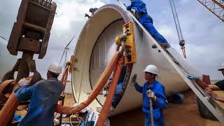 Wind Turbine Farm Installation From Scratch  Timelapse  Mega Structure [upl. by Nancee526]