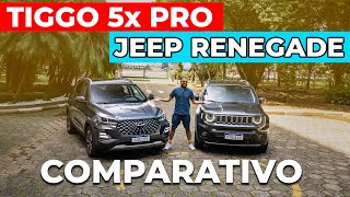 COMPARATIVO TIGGO 5x PRO ENCARA RENEGADE LONGITUDE [upl. by Enilrem]