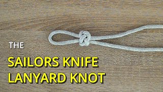 How to tie a Sailors knife lanyard knotKnife Lanyard Knot [upl. by Ahsinwad262]