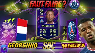 FIFA 22  AVIS SBC  GEORGINIO WIJNALDUM  OTW  FAUT FAIRE OU PAS [upl. by Ehctav]